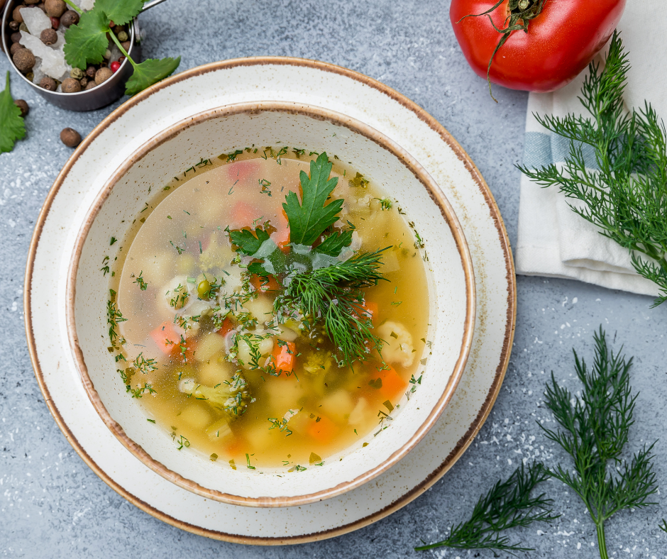 Soupe d’hiver servie lors d’un repas partagé des Porteurs d’Espérance